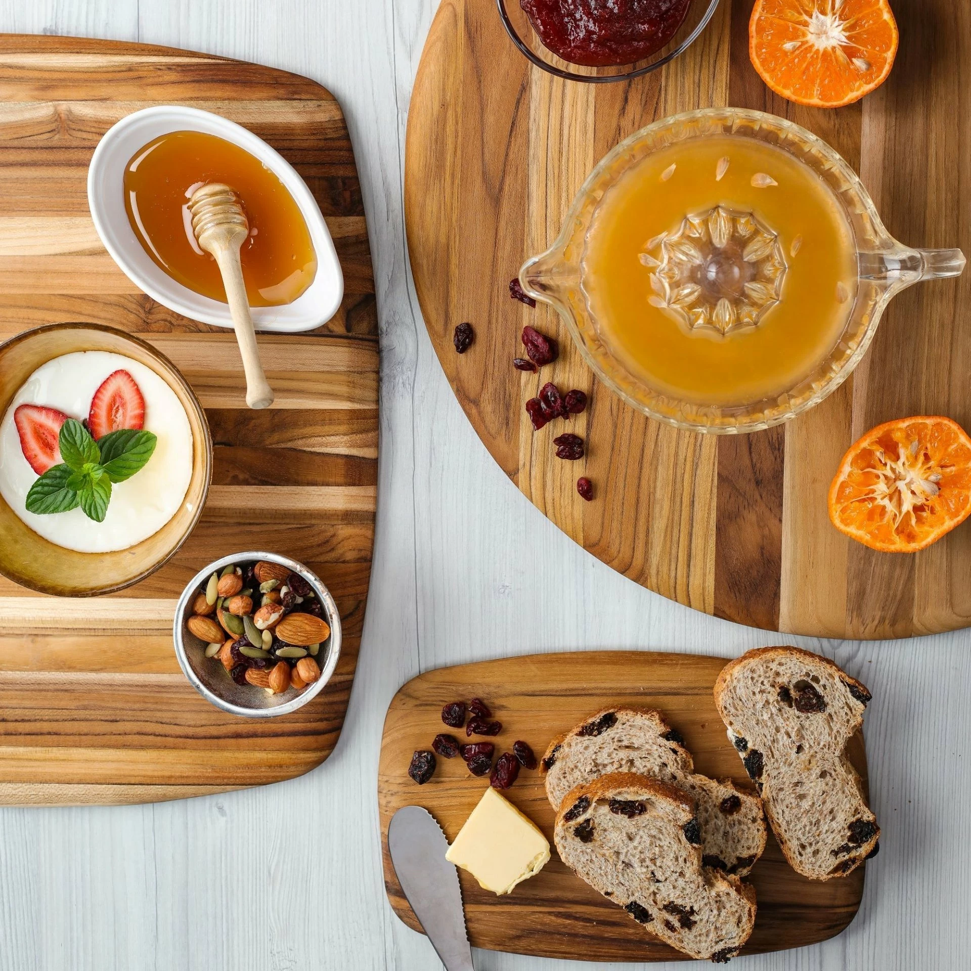 TeakHaus Square Edge Grain Cutting Board W/Rounded Edge (Small) | 12" X 12" X 0.55" - Image 3