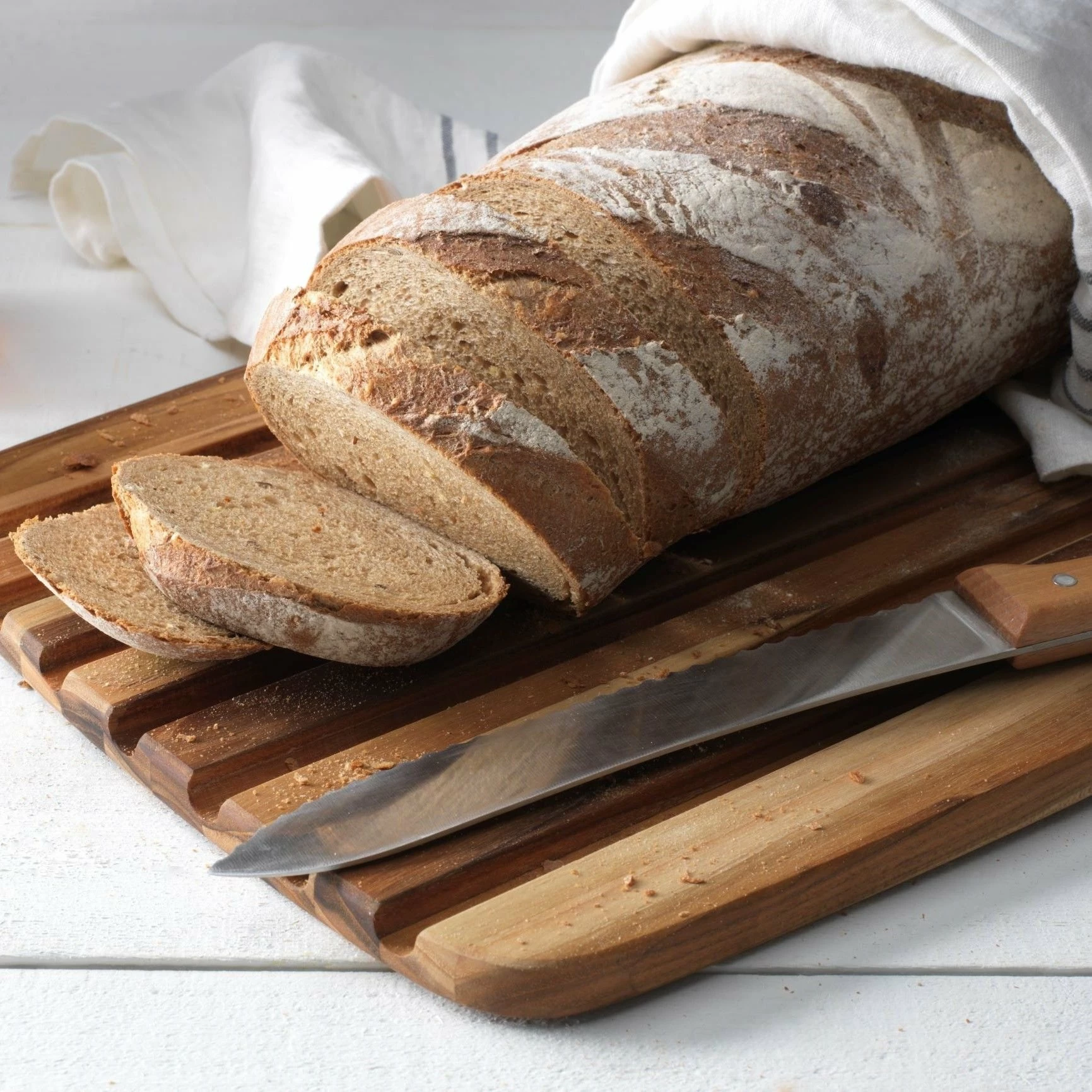 TeakHaus Edge Grain Bread Board | 16" X 11" X 0.55" - Image 3
