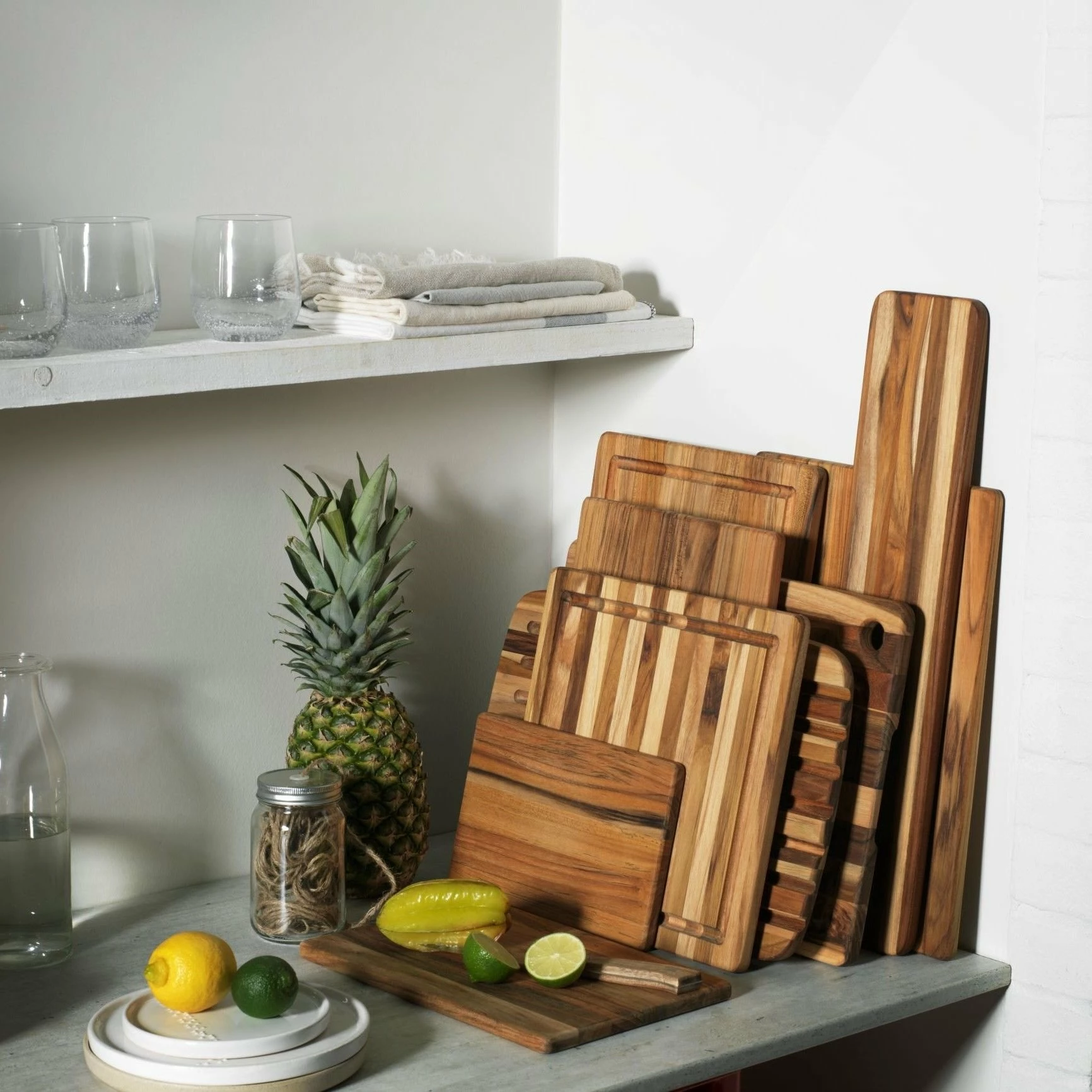 TeakHaus Edge Grain Cutting/Serving Board (Rectangle) | 13.75" X 9.5" X 0.55" - Image 5