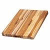 TeakHaus Edge Grain Carving Board W/Hand Grip (Rectangle) | 20" X 15" X 1.5" With Board Seasoning Stick