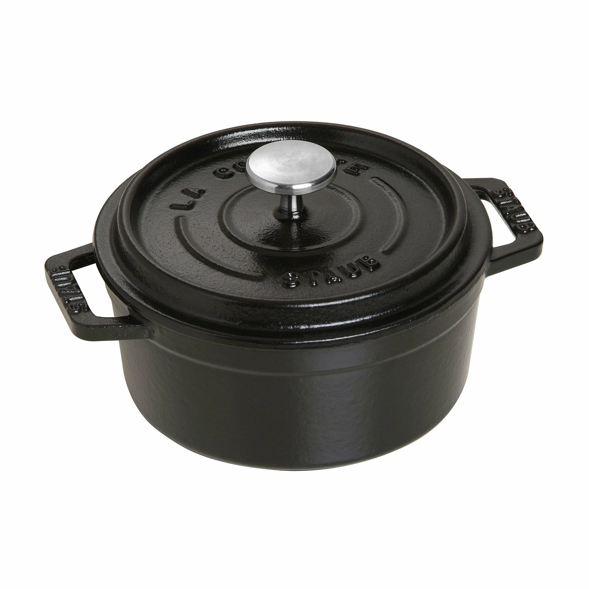 Staub 0.5 Qt. Round Cocotte/Dutch Oven | Matte Black