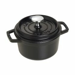 Staub 0.75 Qt. Round Cocotte/Dutch Oven | Matte Black