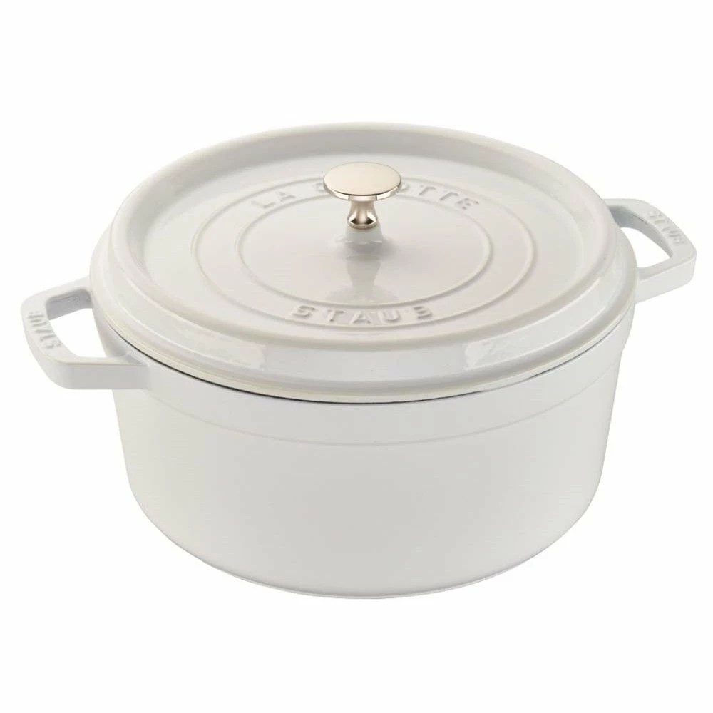 Staub 5.5 Qt. Round Cocotte/Dutch Oven | White