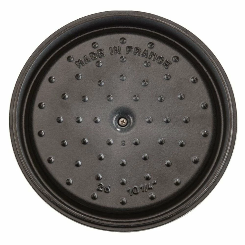 Staub 5.5 Qt. Round Cocotte/Dutch Oven | White - Image 3