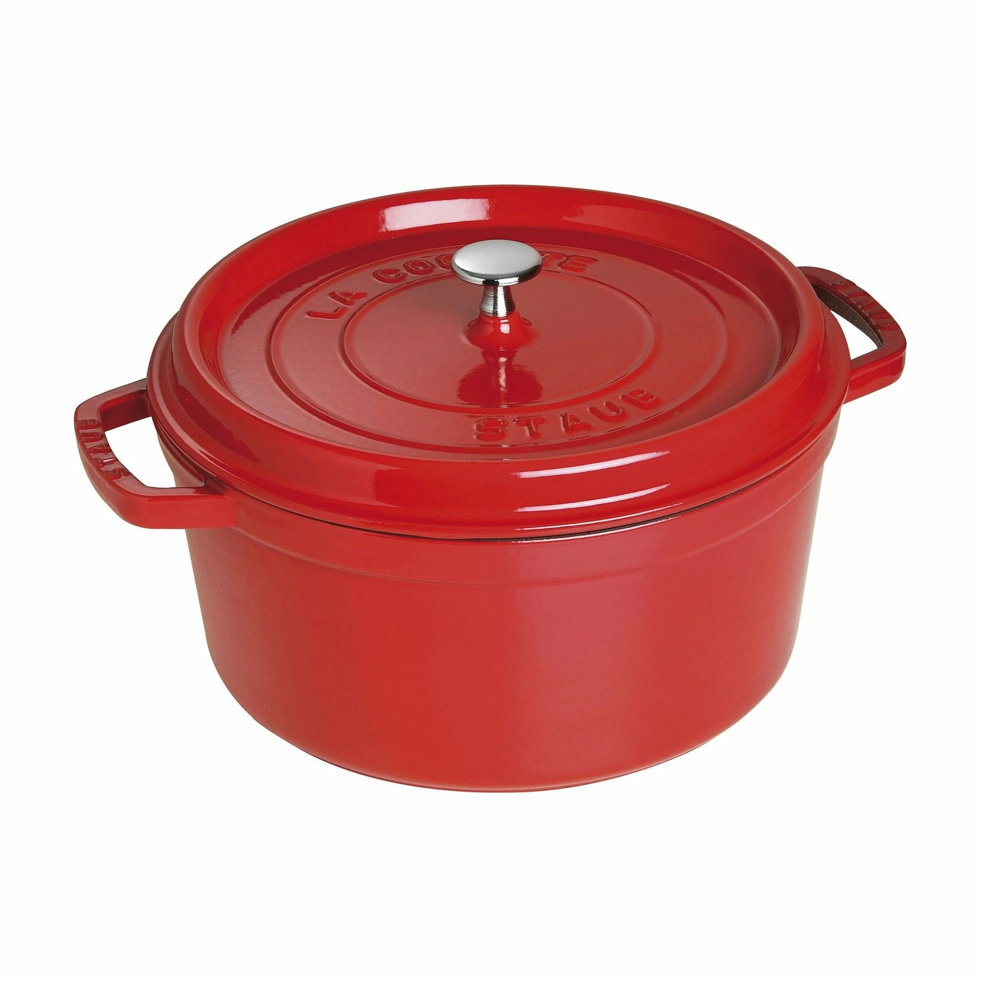 Staub 7 Qt. Round Cocotte/Dutch Oven | Cherry Red