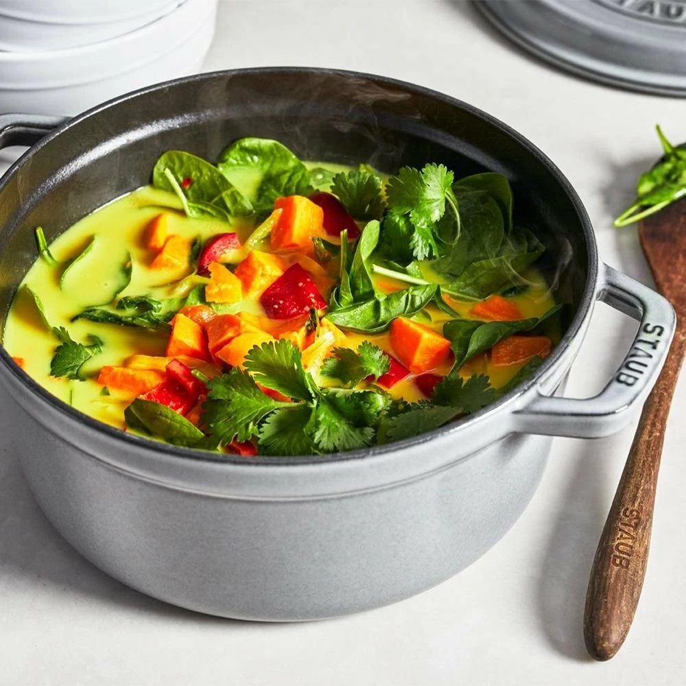 Staub 7 Qt. Round Cocotte/Dutch Oven | Graphite Grey - Image 4