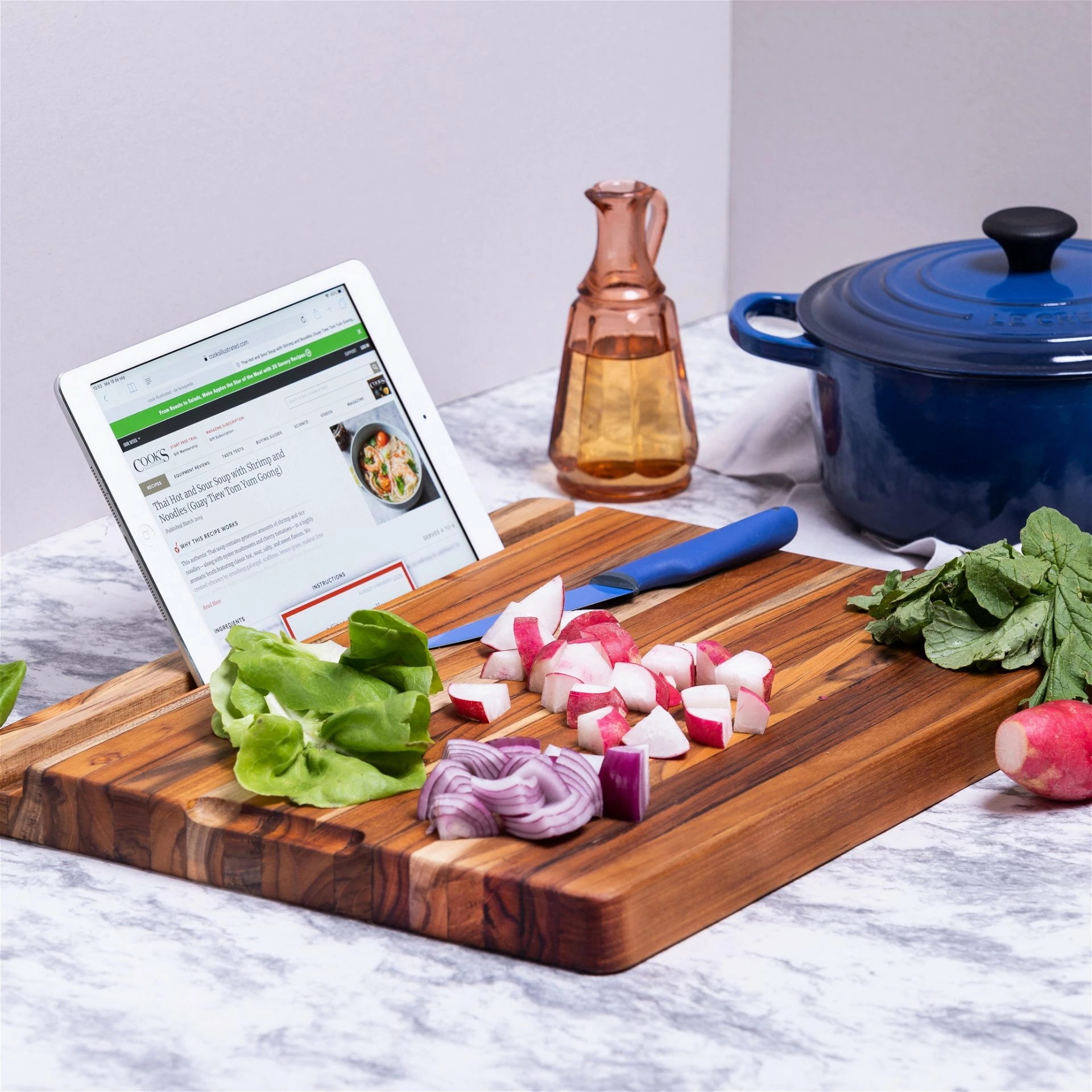 TeakHaus Edge Grain Smart Board (Large) | 20" X 15" X 1.5" - Image 5