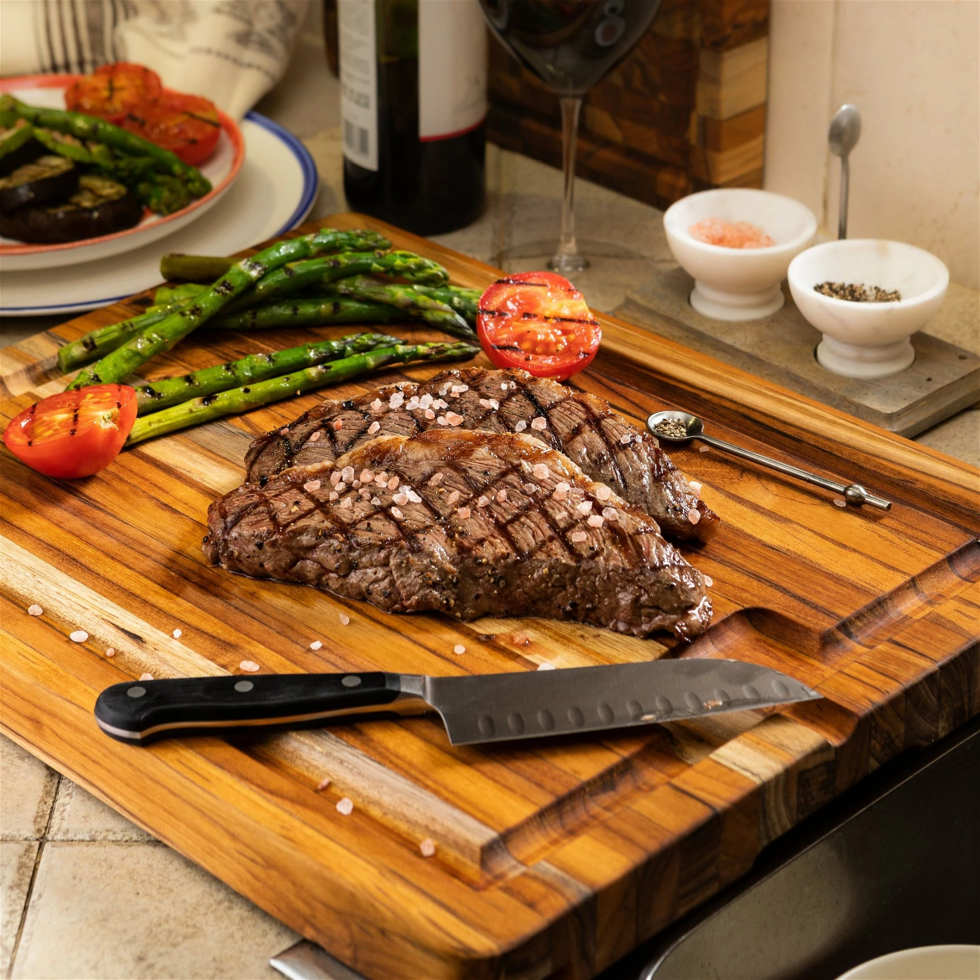 TeakHaus Edge Grain Smart Board (Large) | 20" X 15" X 1.5" - Image 6