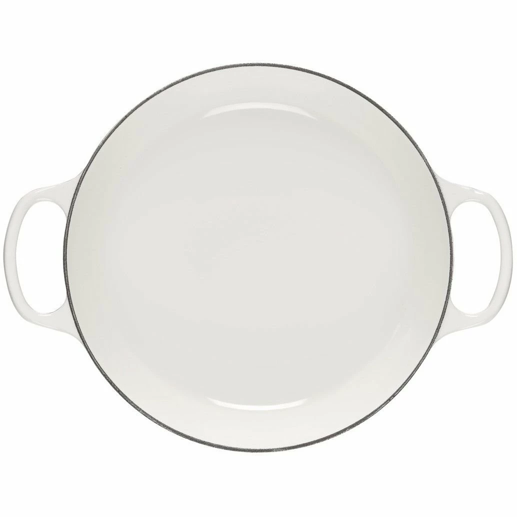 Le Creuset 3.5Qt Signature Braiser Eiffel Tower Collection | White - Image 4