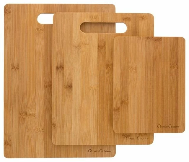 Totally Bamboo All-Natural Bamboo 3-Piece Cutting Board Set