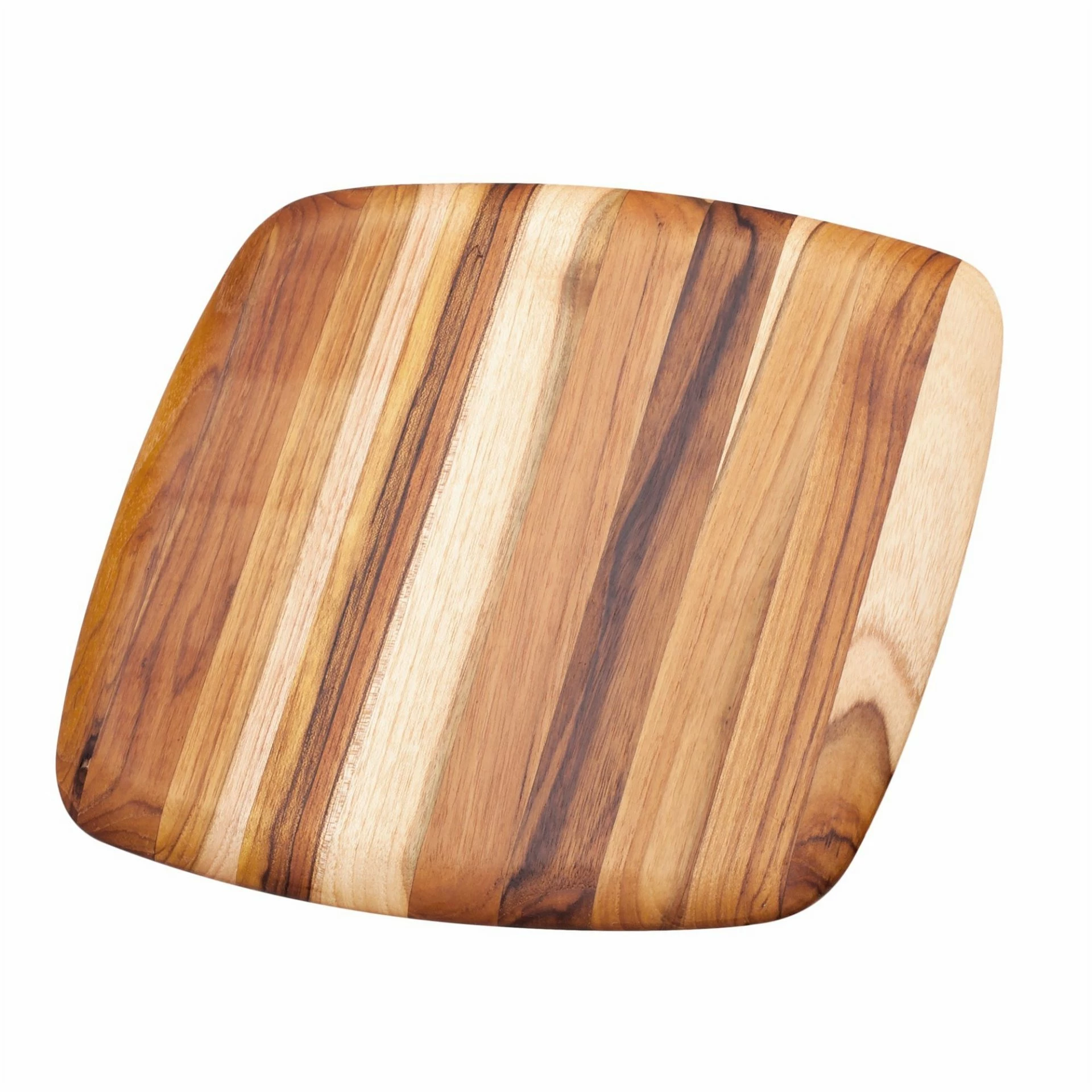 TeakHaus Square Edge Grain Cutting Board W/Rounded Edge (Large) | 16" X 16" X 0.55"