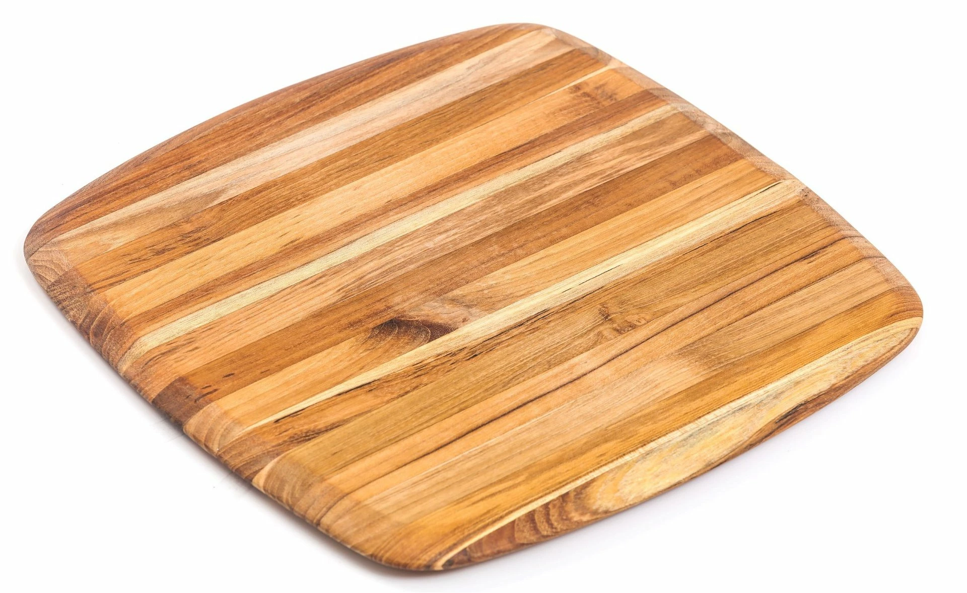 TeakHaus Square Edge Grain Cutting Board W/Rounded Edge (Small) | 12" X 12" X 0.55" - Image 2