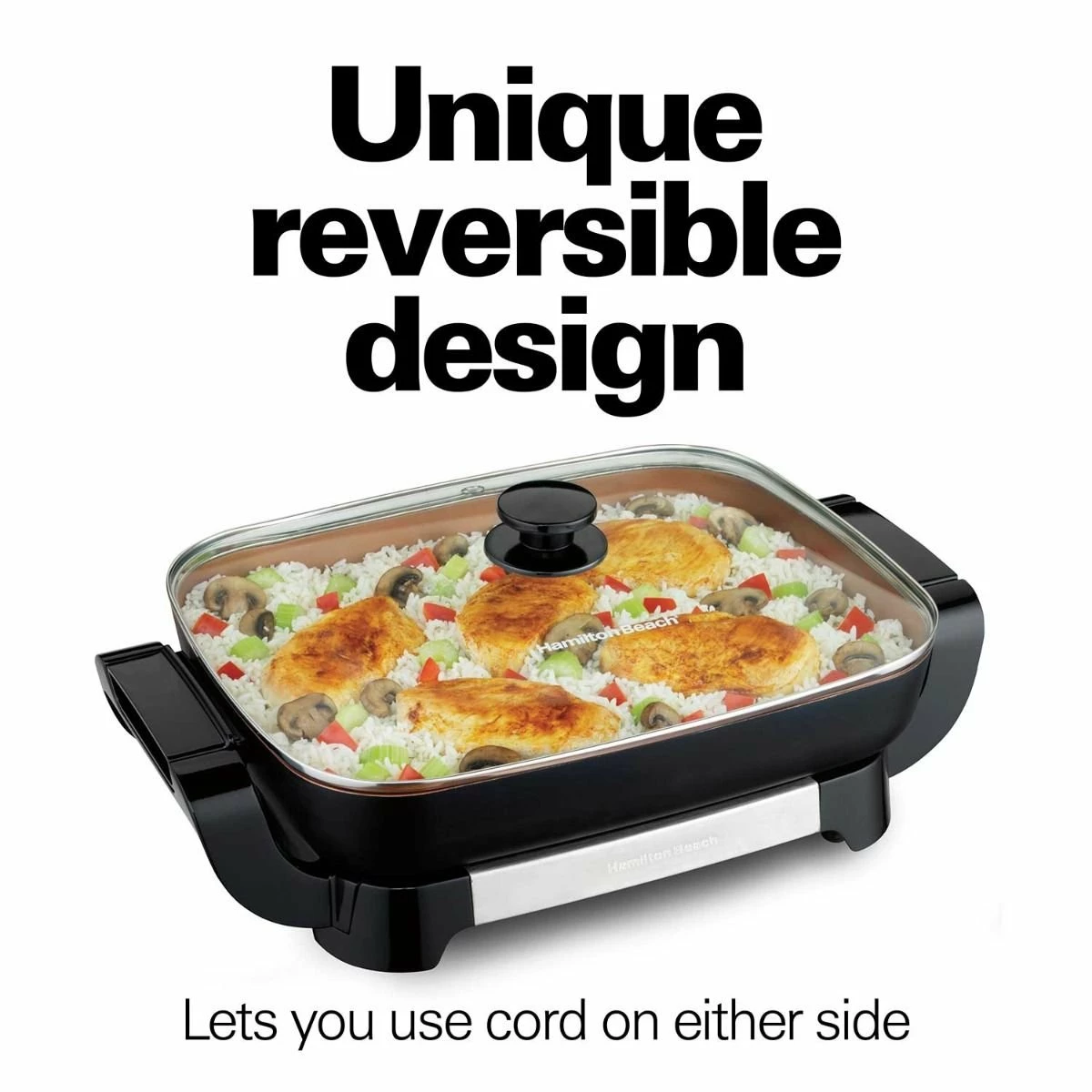 Hamilton Beach Home Hamilton Beach Durathon Ceramic Skillet With Removable Pan - Image 3