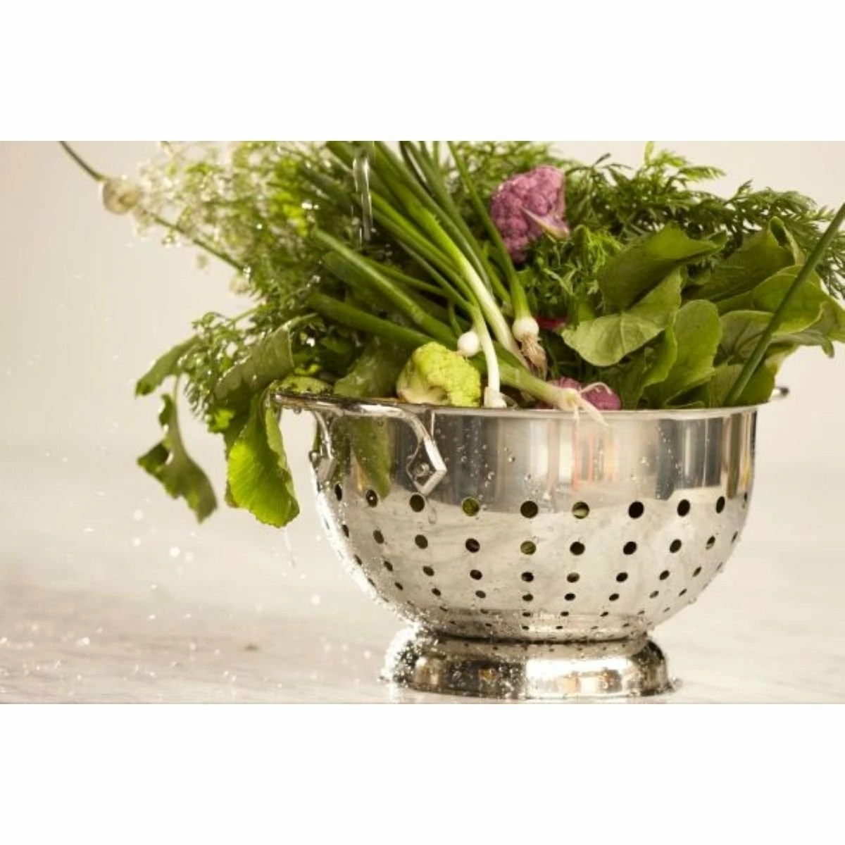 All-Clad Stainless Steel Colander | 3 Qt. - Image 3