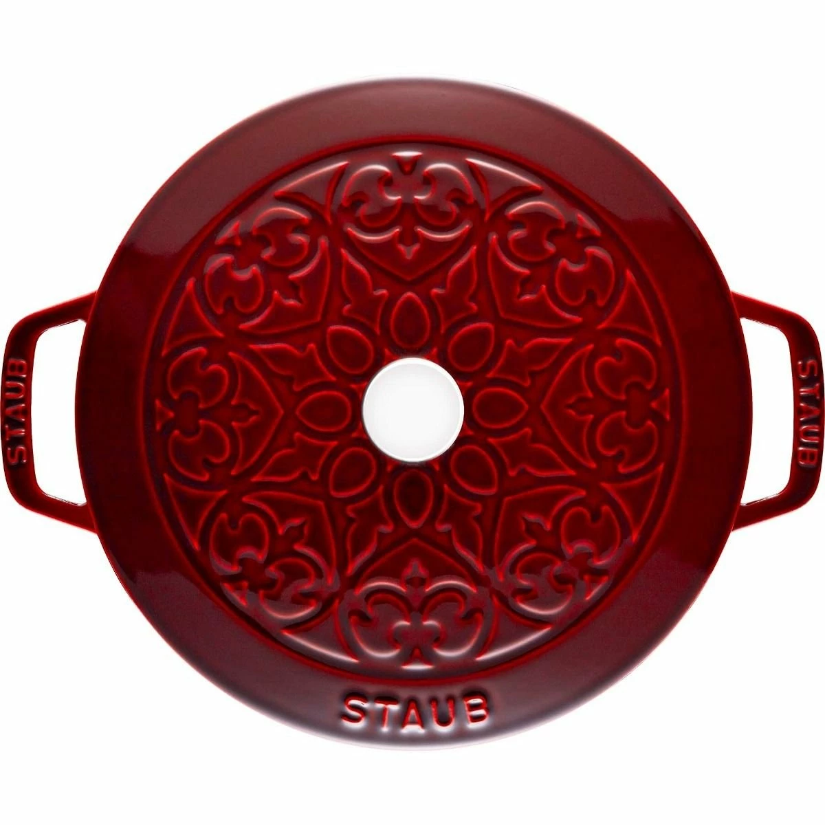 Staub 3.75 Qt Essential French Oven With Lilly Lid | Grenadine - Image 2