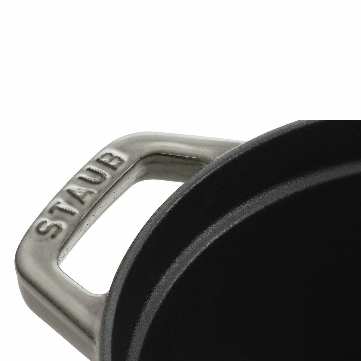 Staub 7 Qt. Oval Cocotte/Dutch Oven | Graphite Grey - Image 4