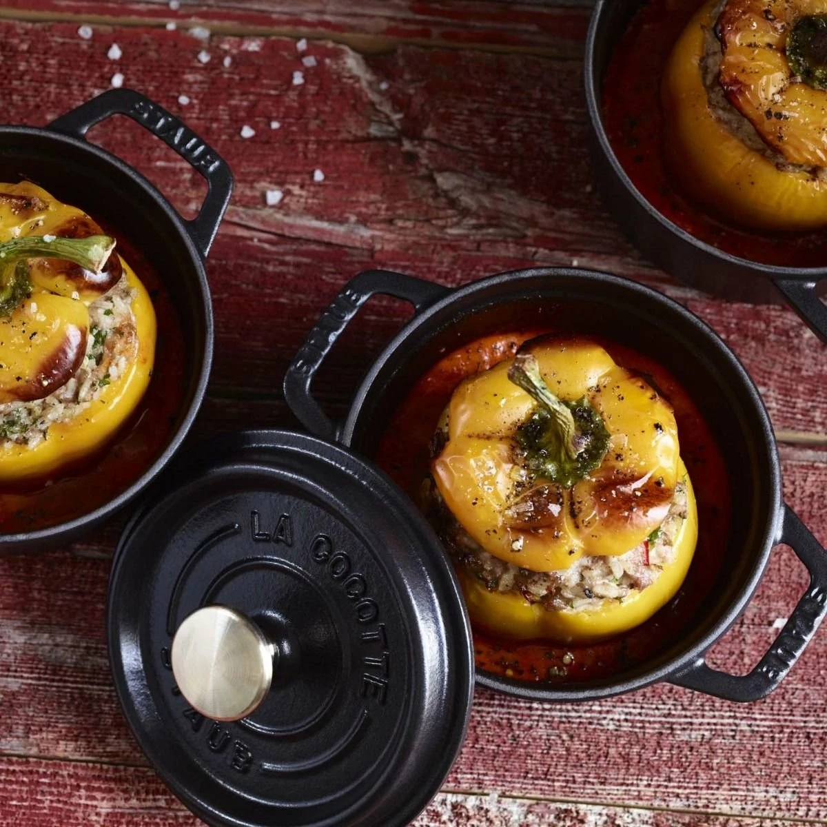 Staub 0.5 Qt. Round Cocotte/Dutch Oven | Matte Black - Image 2