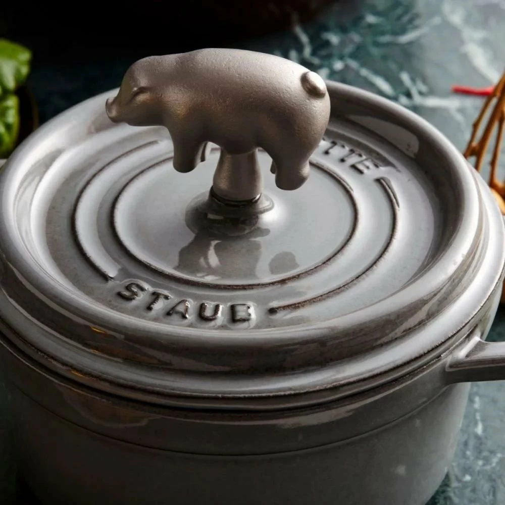 Staub Cast Iron Animal Knobs | Farm Animal Duo - Image 5