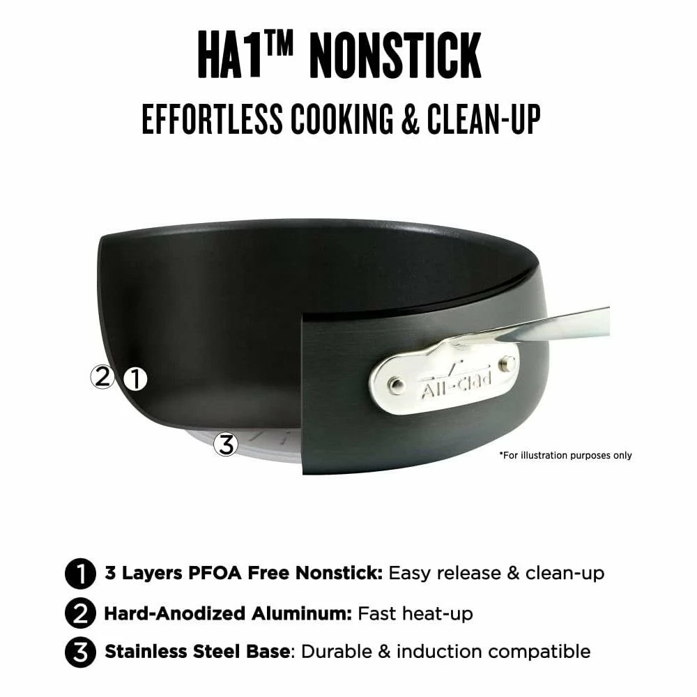 All-Clad HA1 Hard Anodized Nonstick 6 Qt. Dutch Oven With Acacia Wood Trivet & Spoon - Image 7