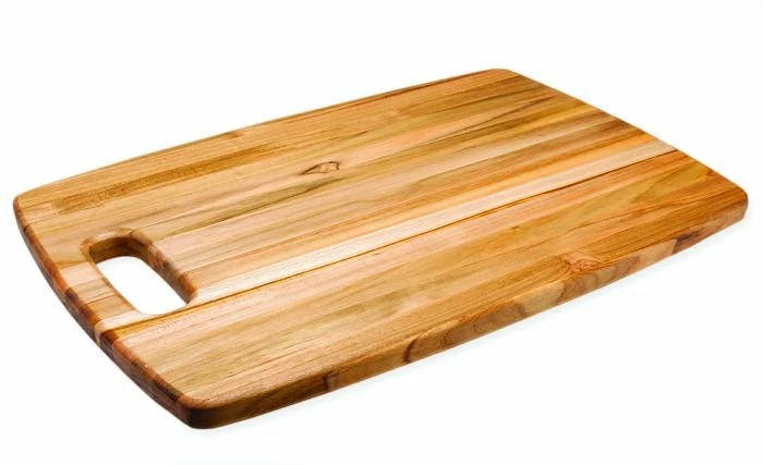 TeakHaus Edge Grain Cutting Board W/Hold Handle (Rectangle) | 18" X 12" X 0.75"