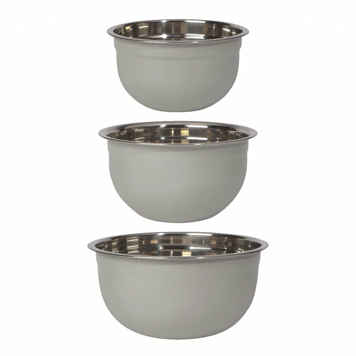 Danica Brands Now Designs By Danica Stainless Steel Mixing Bowls (Set Of 3) | Matte Fog