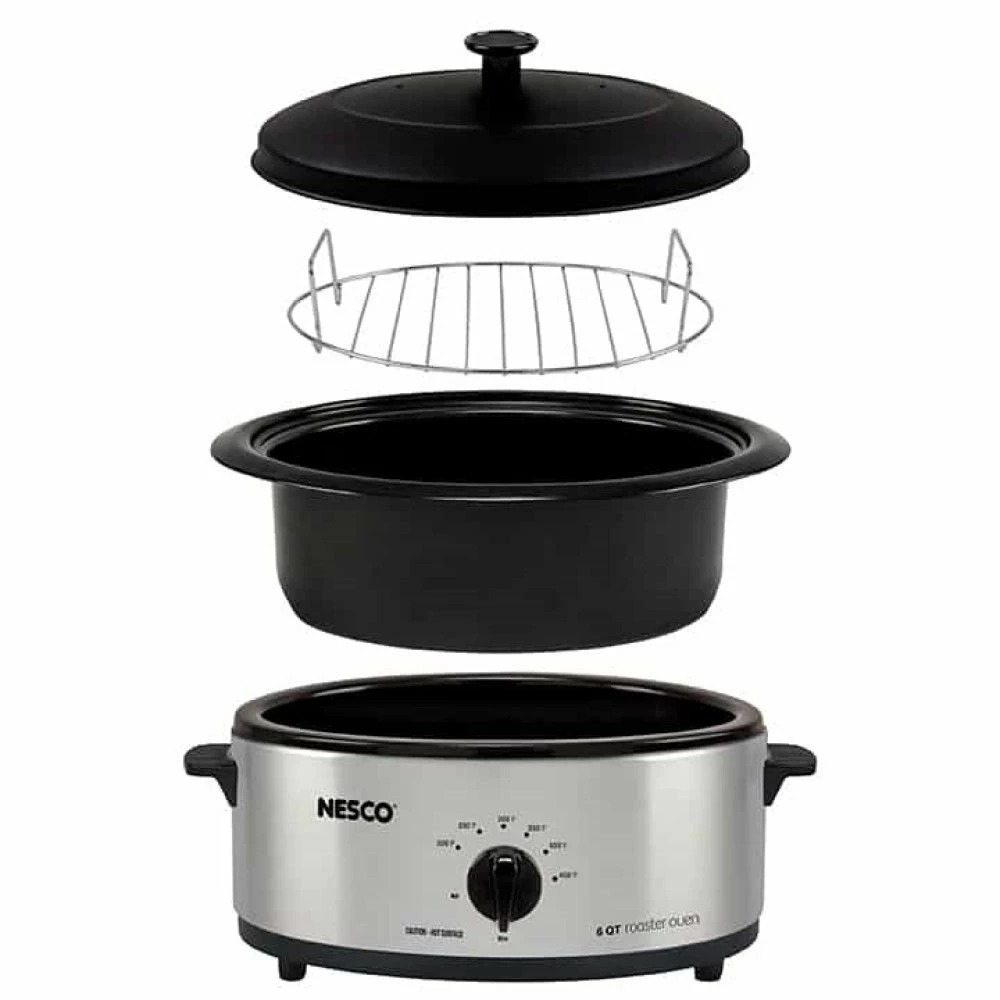Nesco / American Harvest Nesco 6-Quart Roaster | Stainless Steel - Image 2