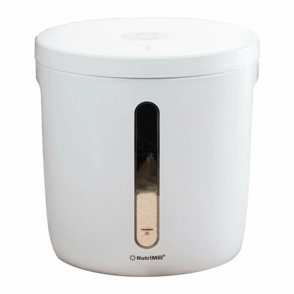 NutriMill Harvest Grain Mill | Pink + Cutting Board & Canister Bundle - Image 3