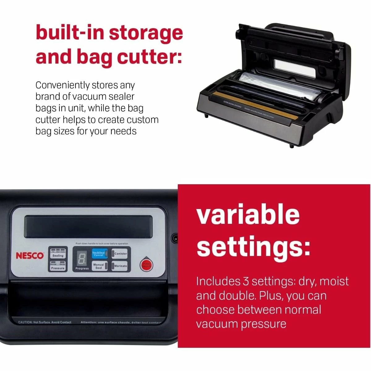 Nesco / American Harvest Nesco Deluxe Vacuum Sealer - Image 3