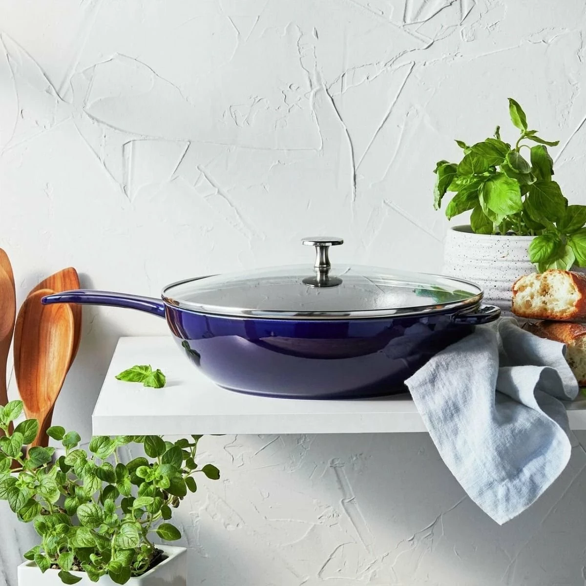 Staub 2.9 Qt Cast Iron Daily Pan | Dark Blue - Image 5