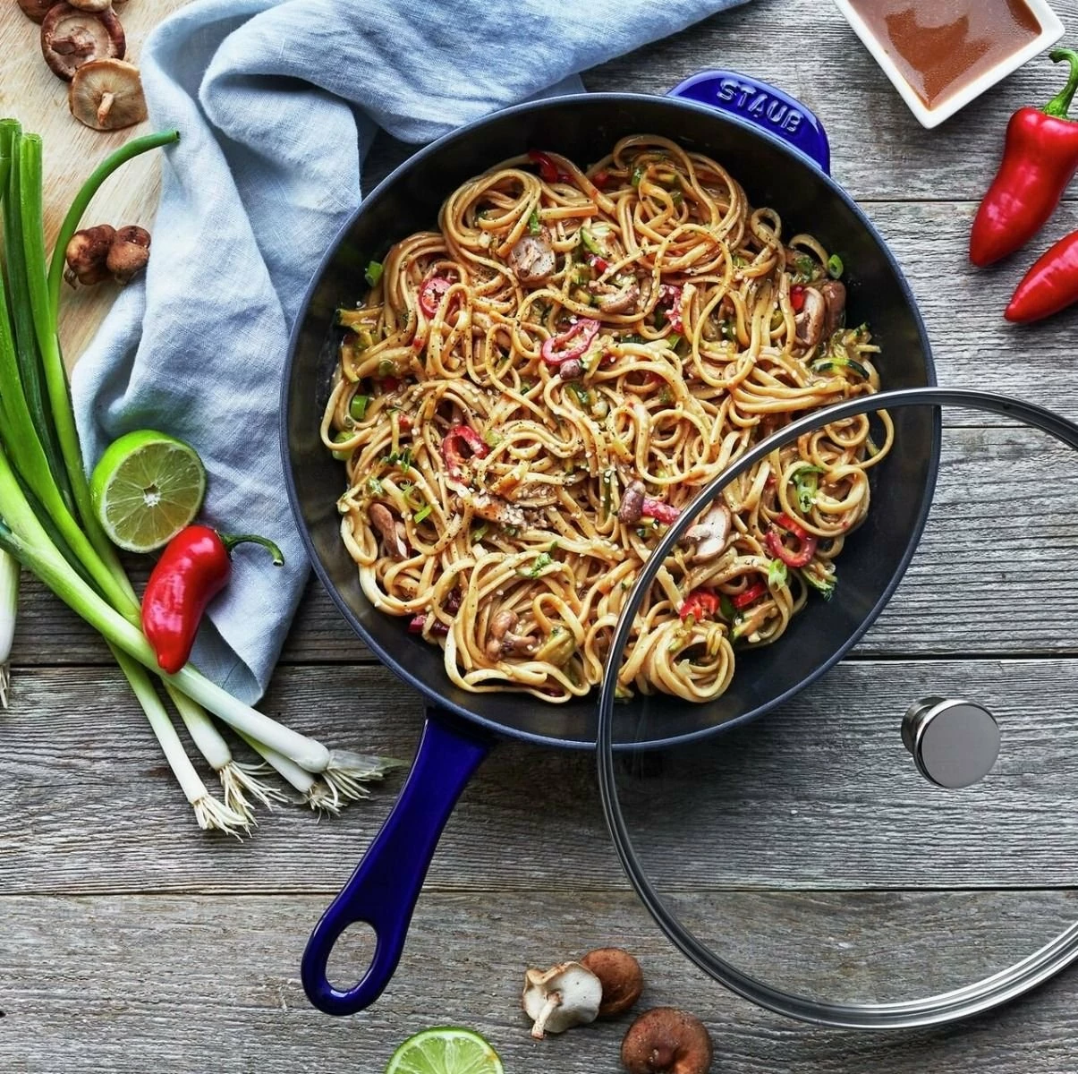 Staub 2.9 Qt Cast Iron Daily Pan | Dark Blue - Image 6