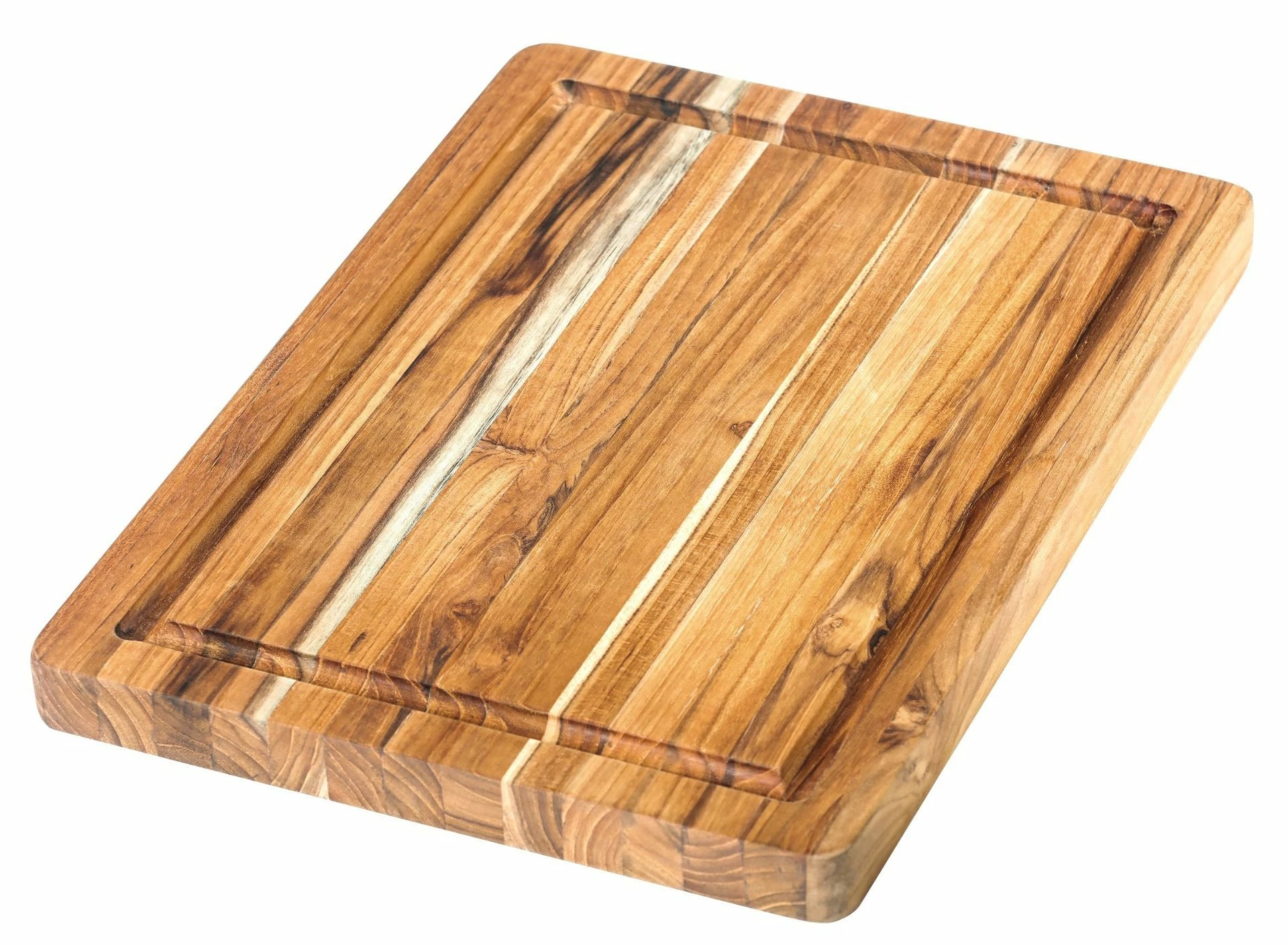 TeakHaus Edge Grain Carving Board + Juice Canal (Rectangle) | 14" X 10" X 1"