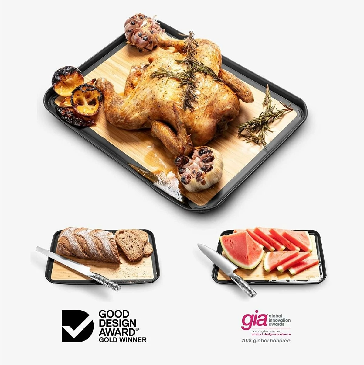 Dreamfarm Fledge Bamboo Cutting Board | 14" X 10" - Image 6