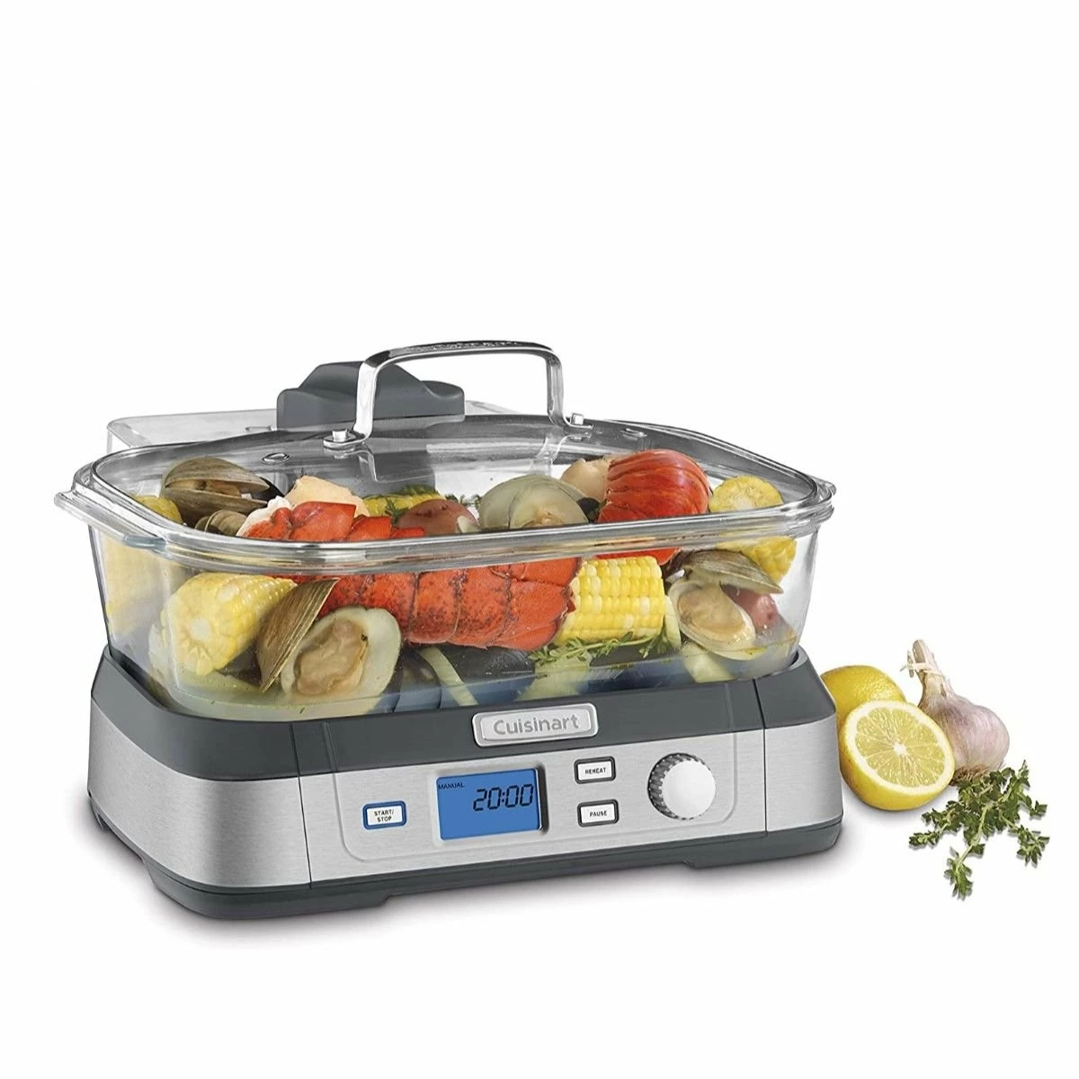 Cuisinart CookFresh™ Digital Glass Steamer | Stainless Steel - Image 3