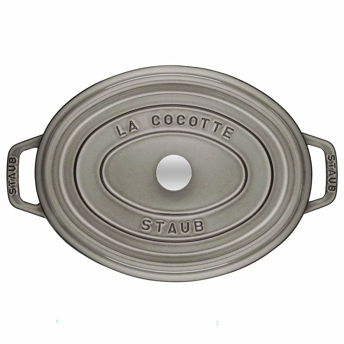 Staub 7 Qt. Oval Cocotte/Dutch Oven | Graphite Grey - Image 3