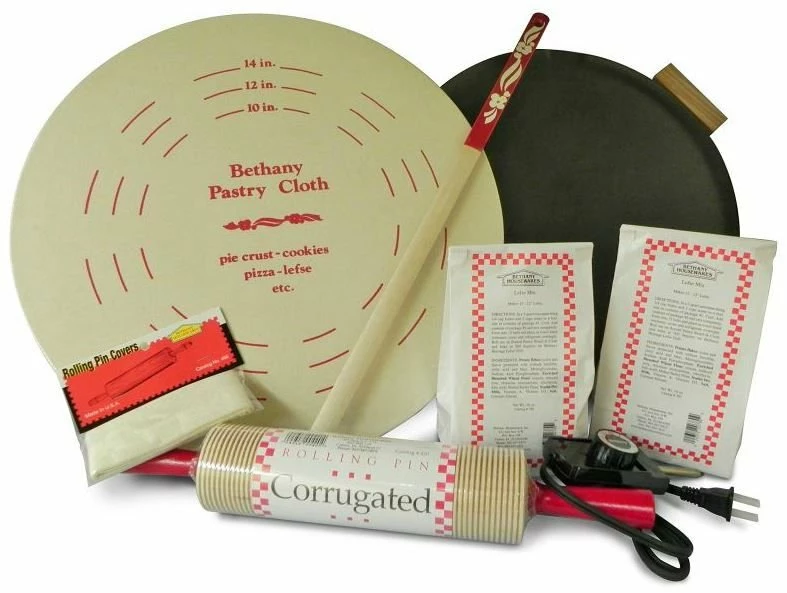 Bethany Housewares Silverstone Lefse Griddle + Starter Kit - Image 2