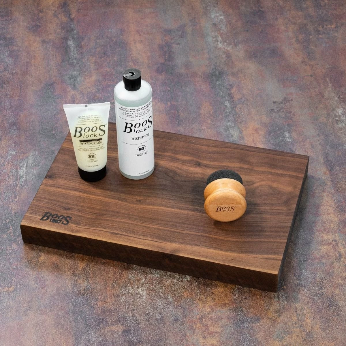 John Boos 17" X 12" Walnut Board & Care Kit - Image 2