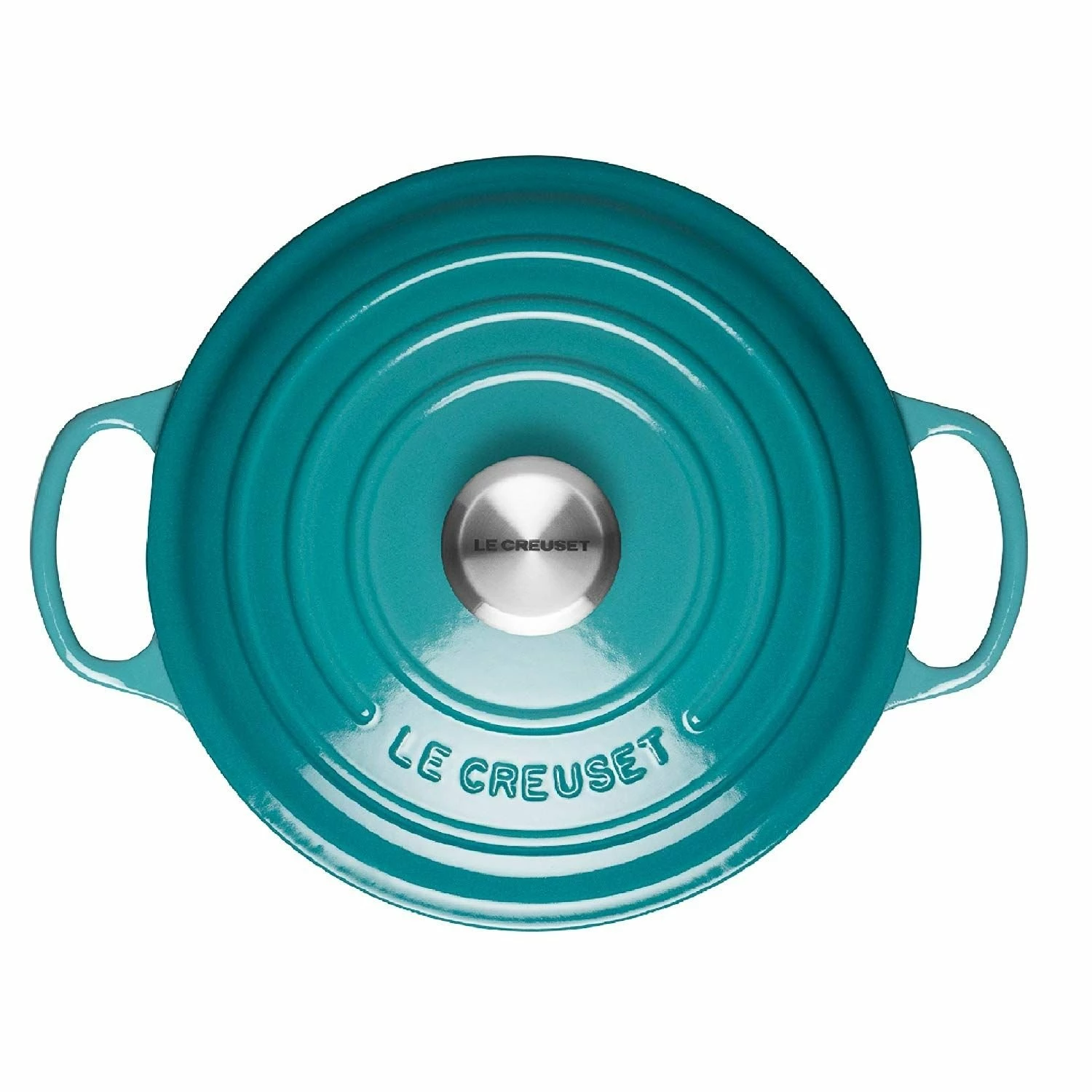 Le Creuset 2.25 Qt. Signature Enameled Cast Iron Braiser With Stainless Steel Knob | Caribbean Blue - Image 3