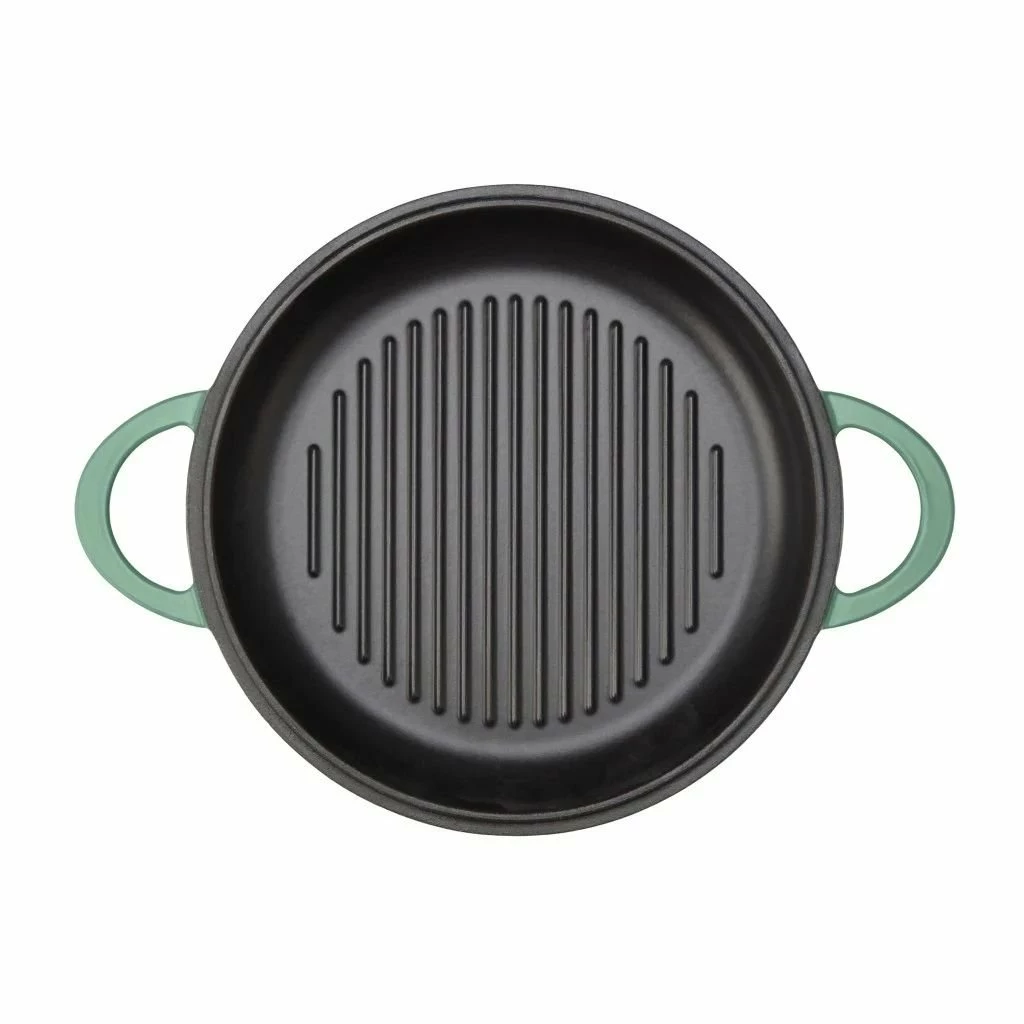 Cuisinart Chef's Classic Enameled Cast Iron 2-in-1 Multipurpose Set | Sage Green - Image 5