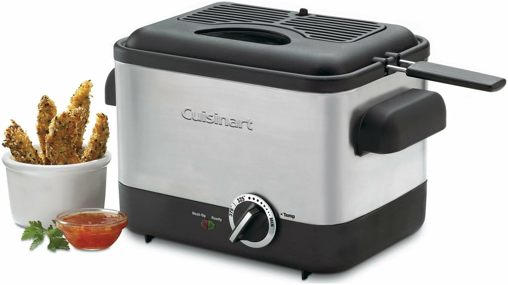 Cuisinart Compact Stainless Steel Deep Fryer | 1.1-Liter