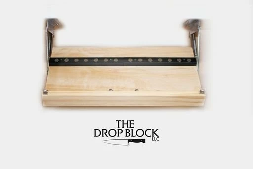 Drop Block Under Cabinet Knife Storage Rack - Small