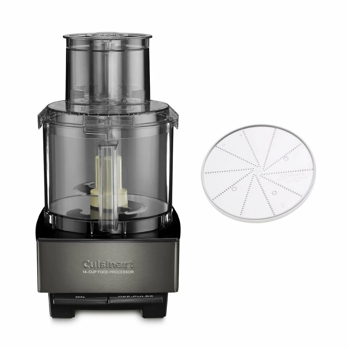 Cuisinart 14-Cup Food Processor + Fine Grater Disc | Black Stainless