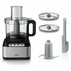Braun EasyPrep 8-Cup Food Processor | Stainless Steel & Black