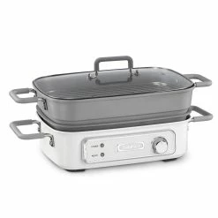 Cuisinart STACK5 Multifunctional Grill With Glass Lid | White