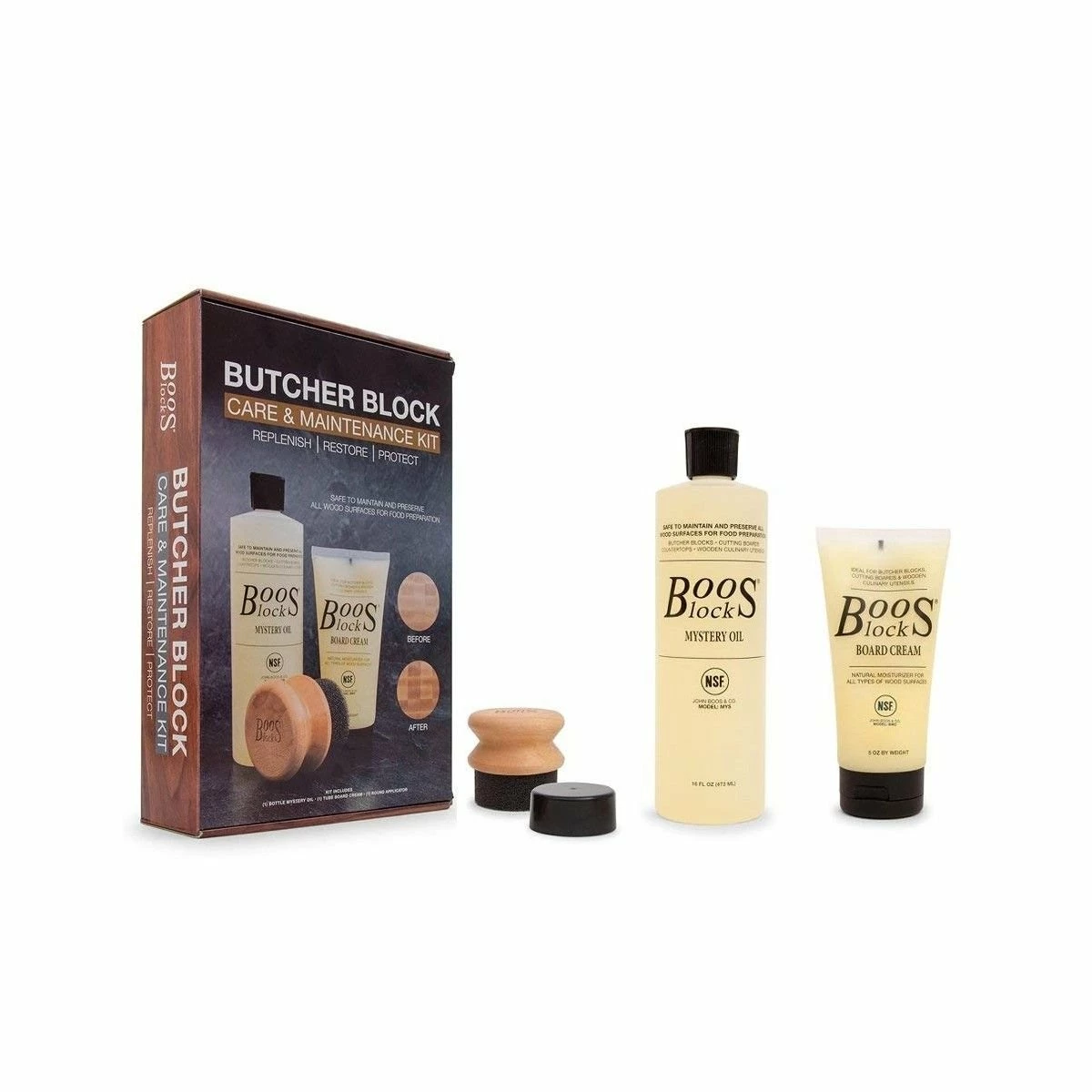 John Boos Butcher Block 3-Piece Care & Maintenance Kit