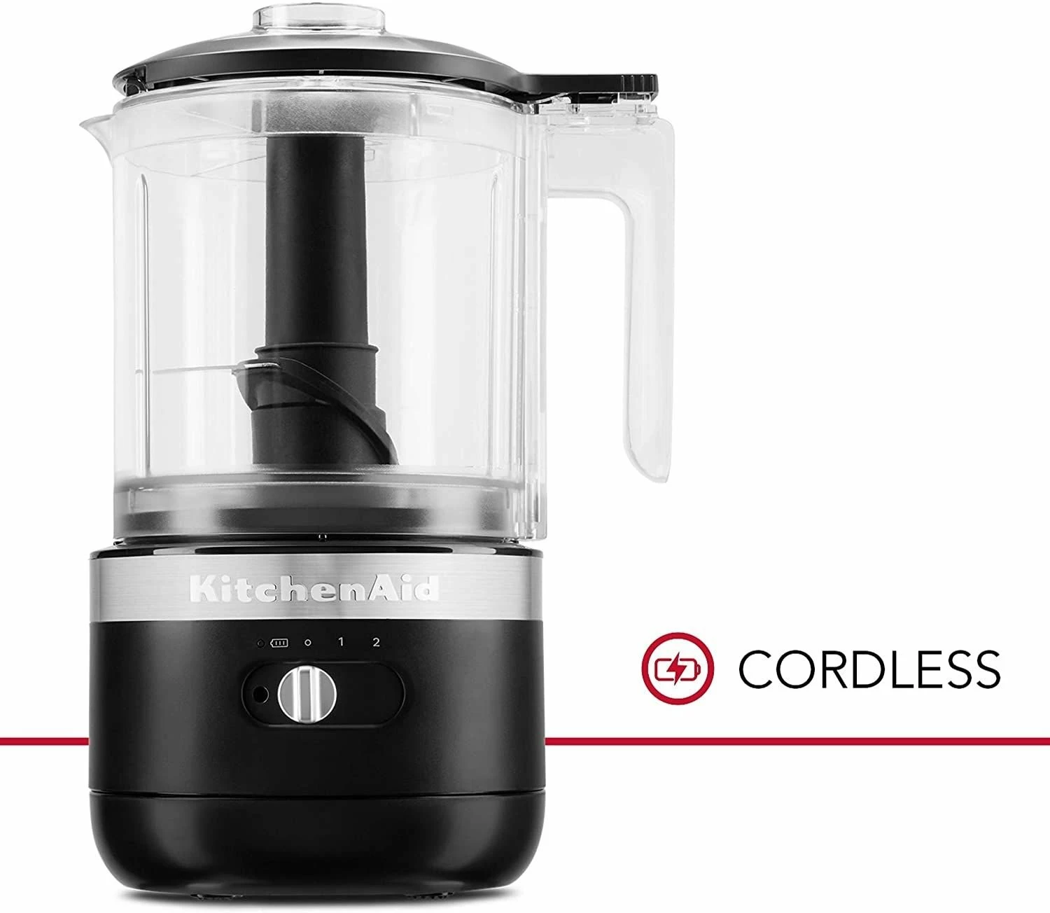 KitchenAid 5-Cup Cordless Food Chopper | Black Matte
