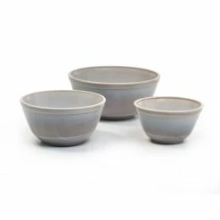 Mosser Glass 3-Piece Mixing Bowl Set (20oz, 40oz, 60oz) | Marble