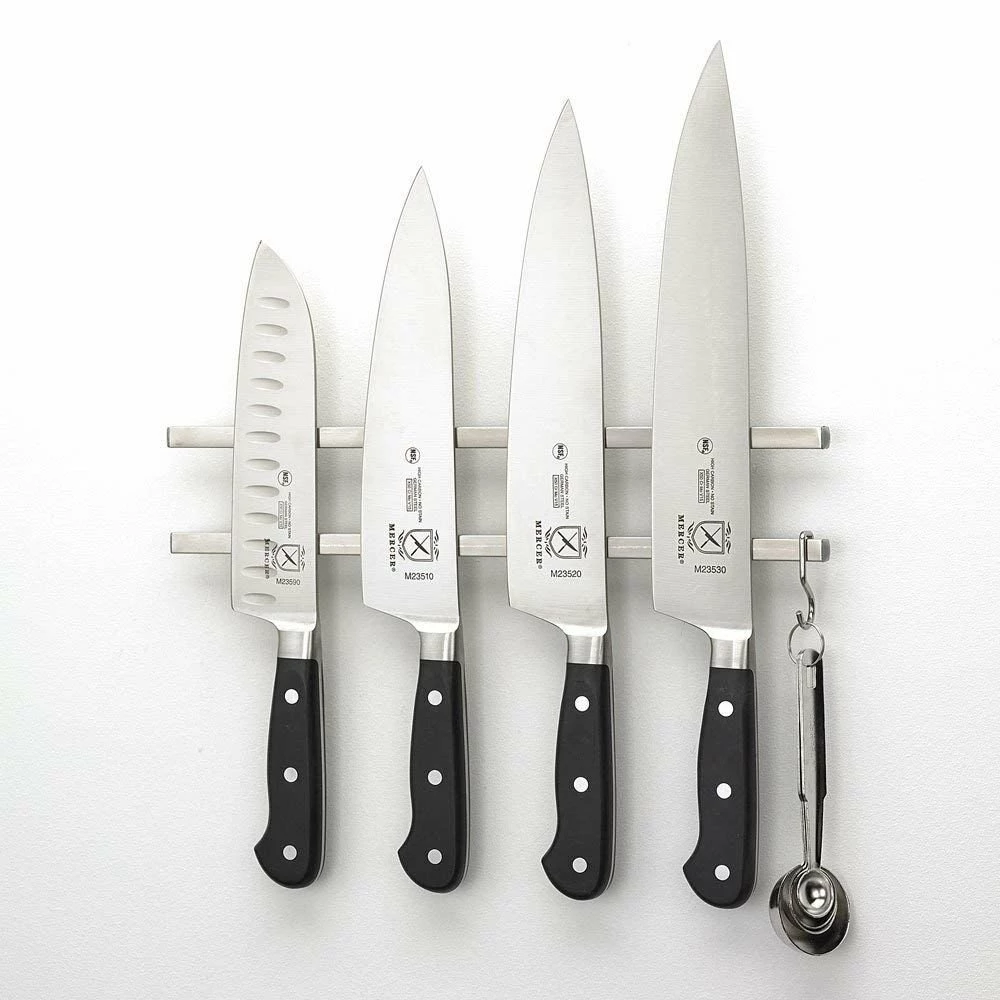 Mercer Cutlery Mercer Culinary 12" Magnetic Knife Bar | Stainless Steel - Image 2