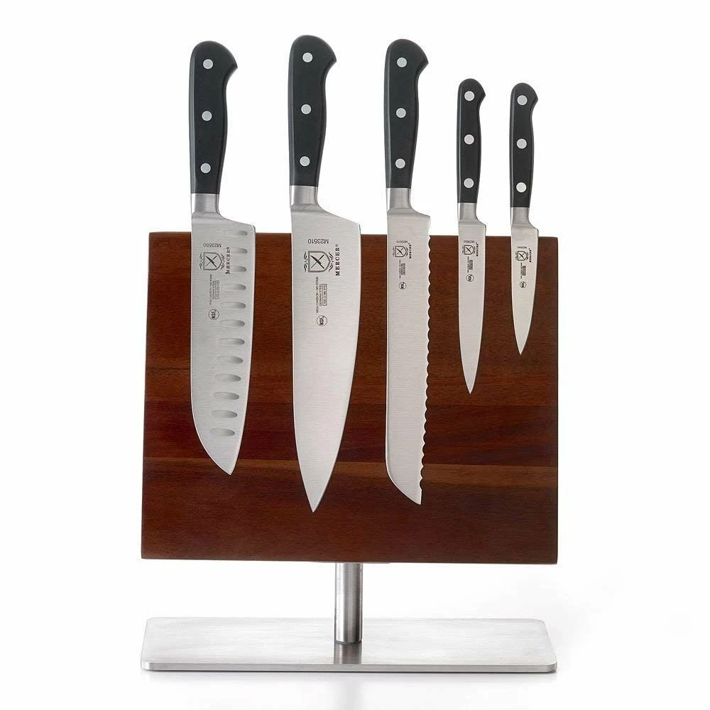 Mercer Cutlery Mercer Culinary Acacia Magnetic Knife Board With Stand - Medium - Image 2