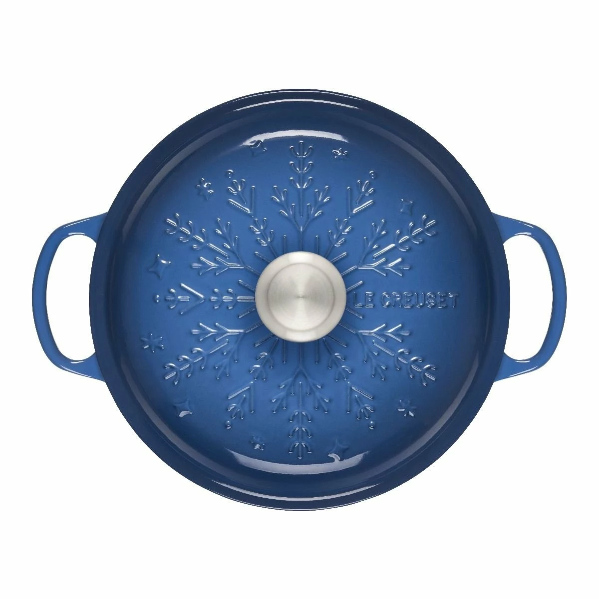 Le Creuset 2.25 Qt. Signature Braiser With Stainless Steel Knob | Noel (Marseille Blue) - Image 2