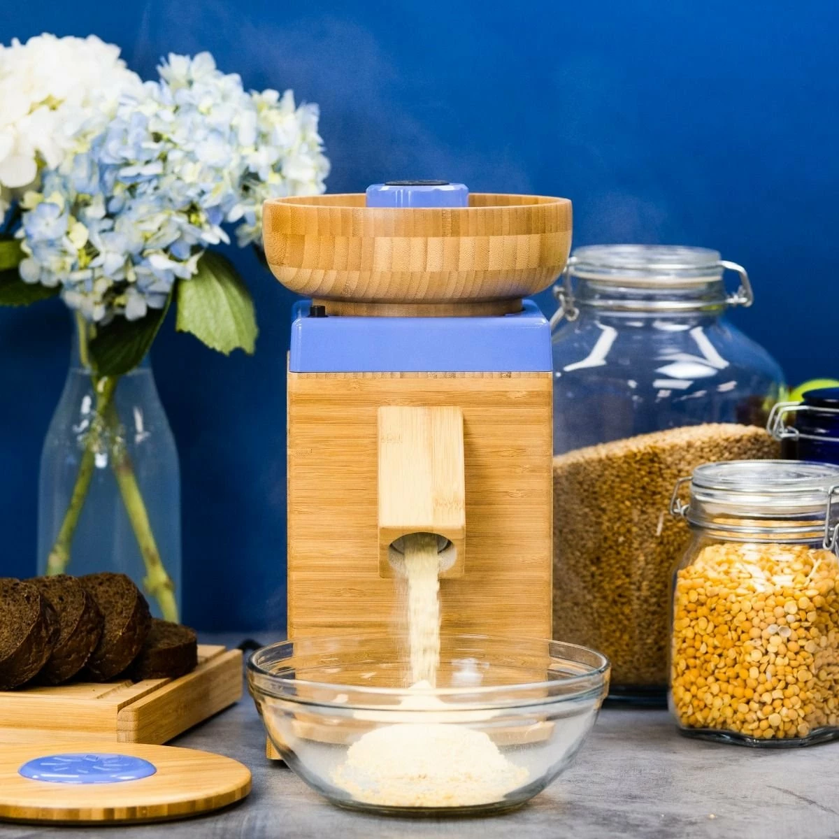 NutriMill Harvest Grain Mill | Periwinkle - Image 2